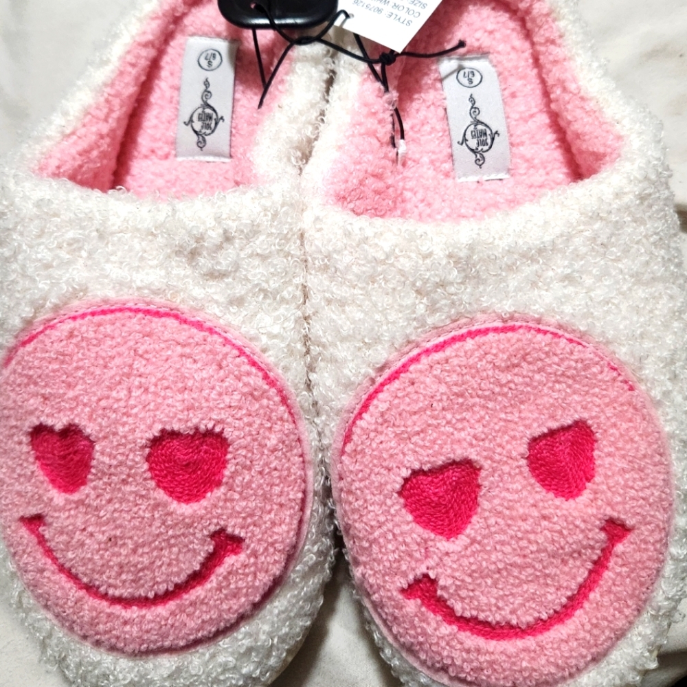 Smiley face slippers